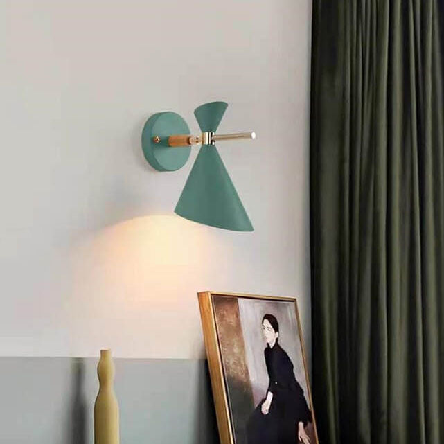 Kirrea Minimal Scandinavian Wall Lamp With Horn Shade