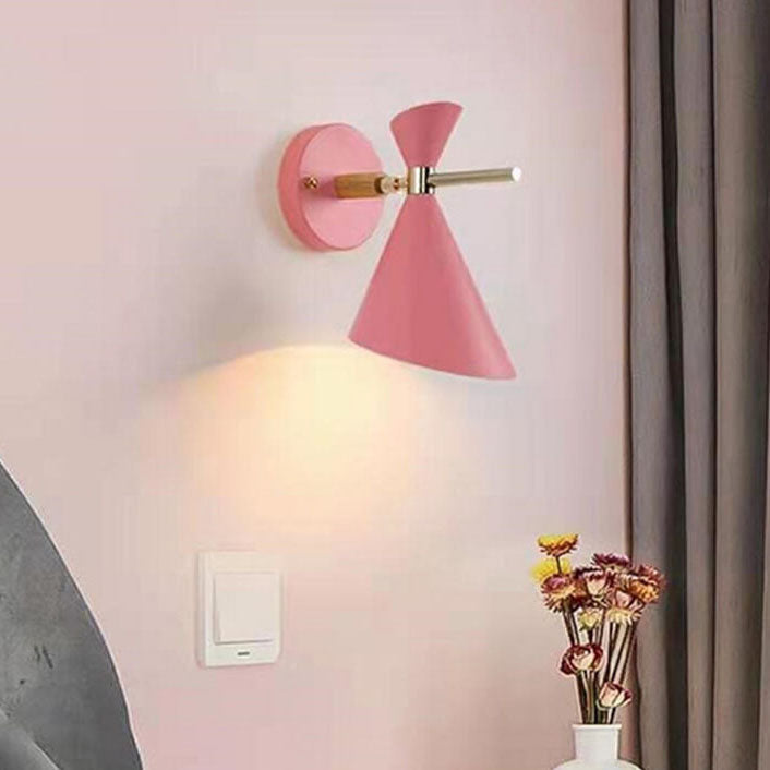 Kirrea Minimal Scandinavian Wall Lamp With Horn Shade