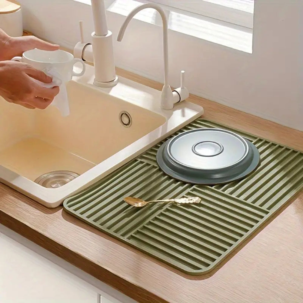 Versatile Ribbed Foldable Drying Mat