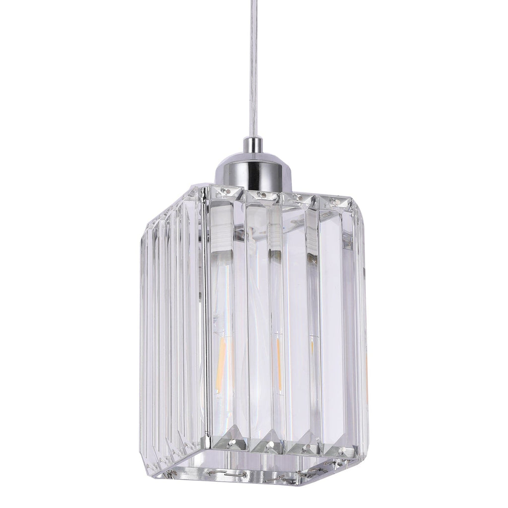 Liora Contemporary Crystal Glass Pendant Light For Living Rooms