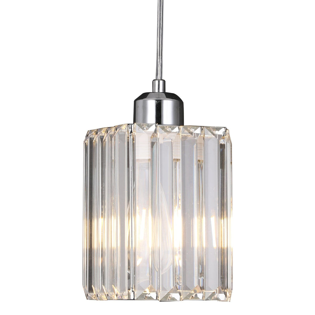 Liora Contemporary Crystal Glass Pendant Light For Living Rooms