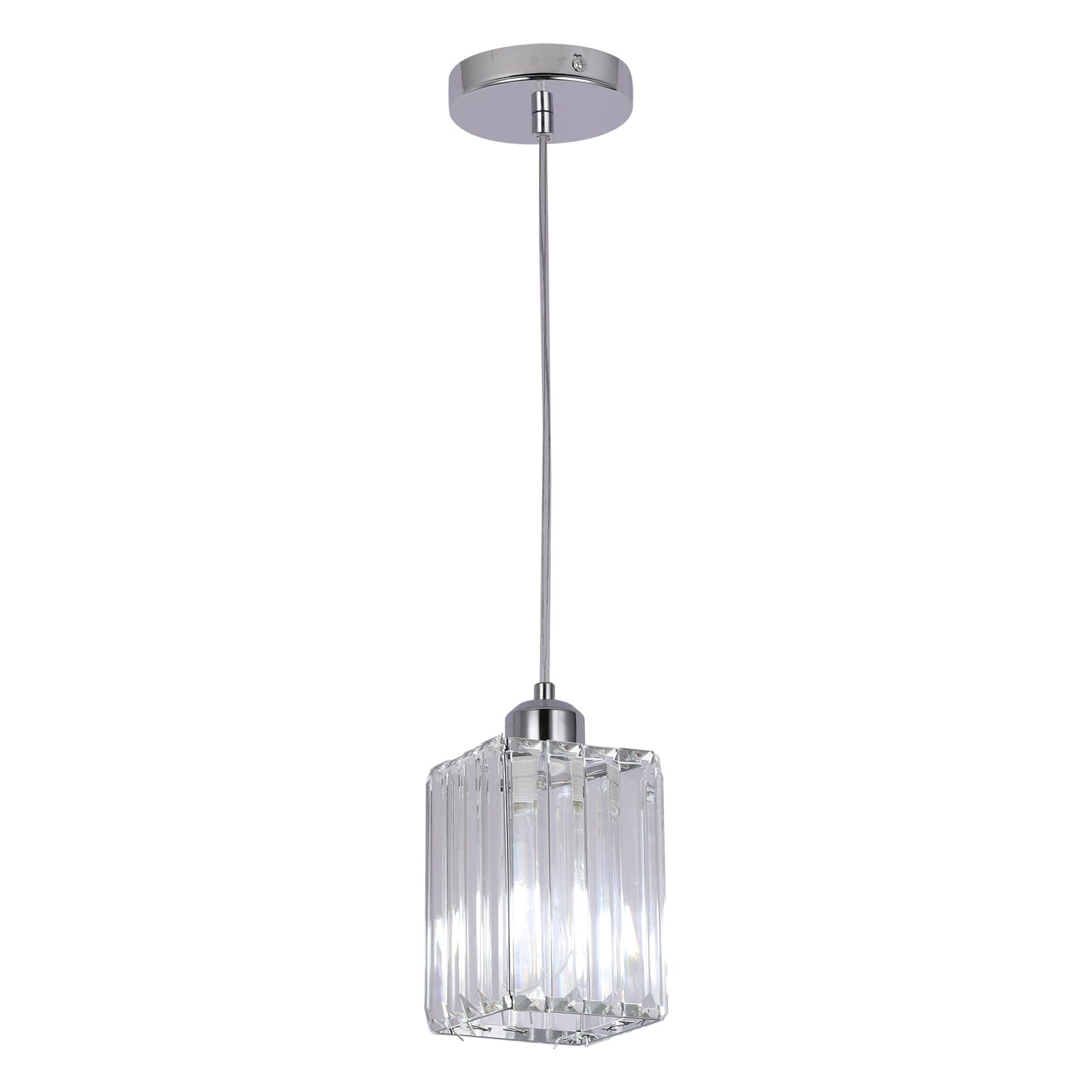 Liora Contemporary Crystal Glass Pendant Light For Living Rooms