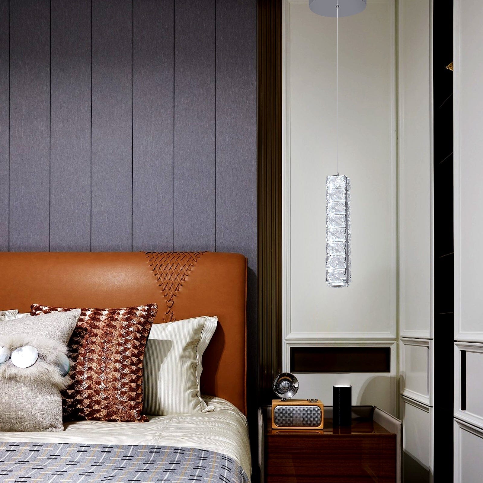 Lumirelle Aurea Cascade Crystal LED Chandelier With Adjustable Suspension