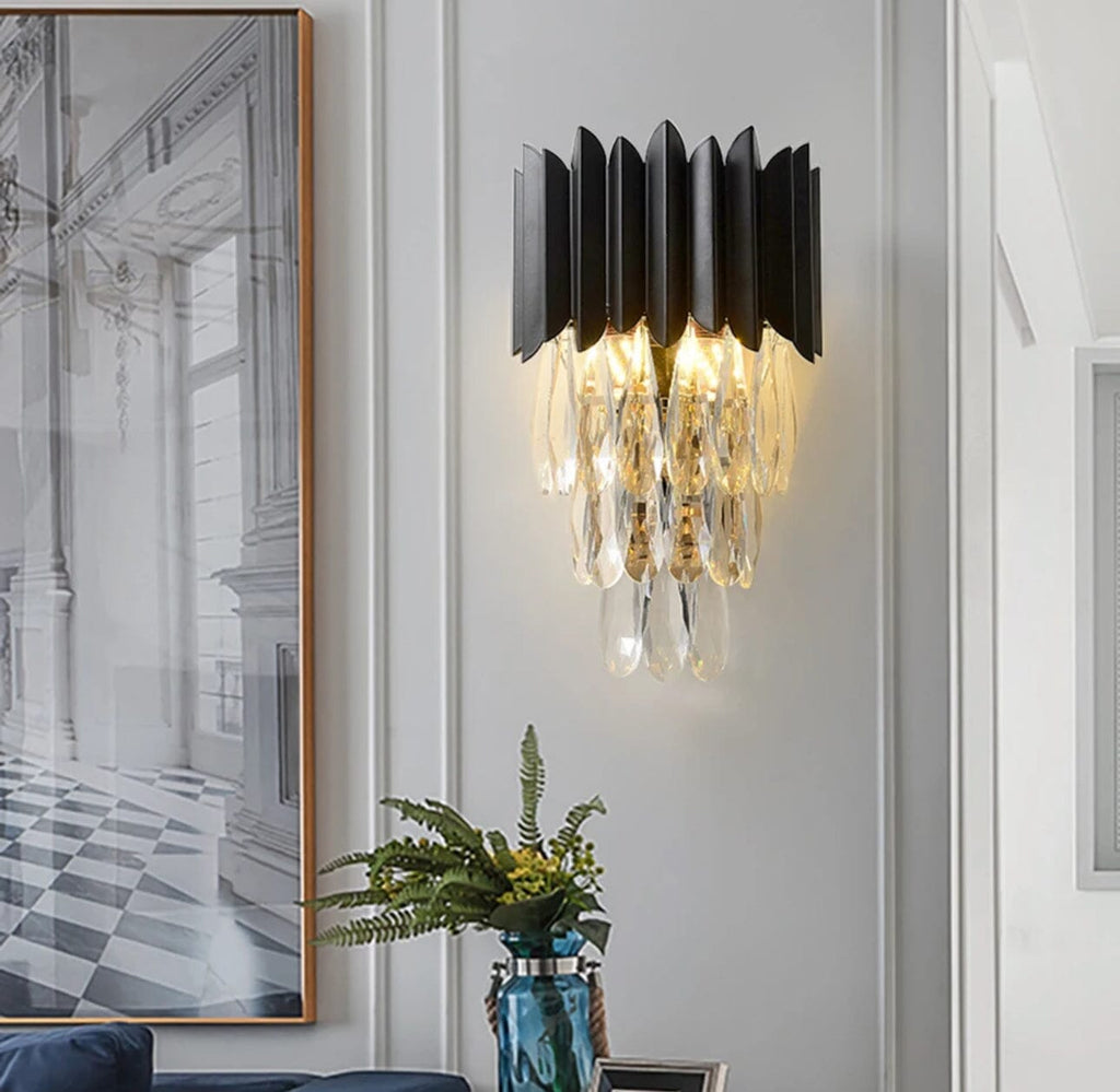 Lyra Crystal Wall Sconces Nordic Inspired LED Lighting