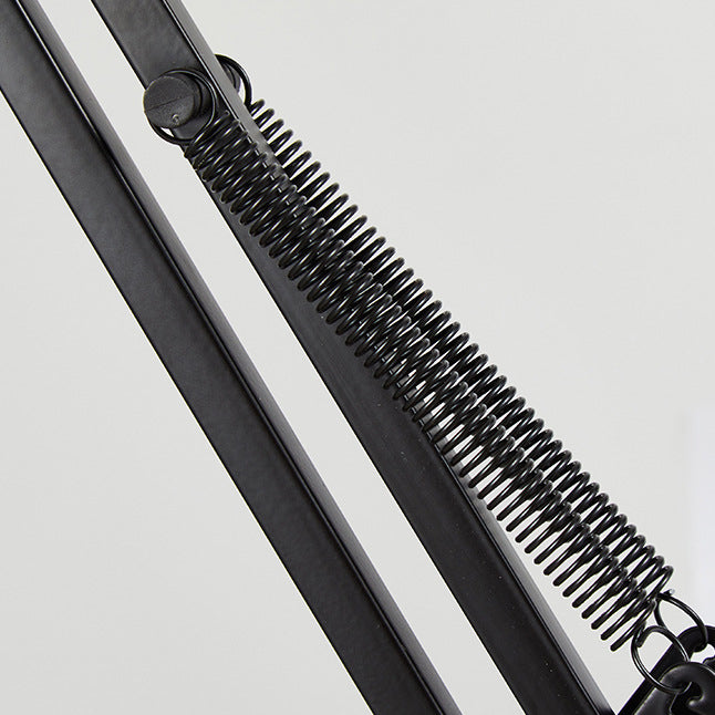 AstraClip einziehbare Clip-Tischlampe mit langem Arm aus Eisen und ABS für Schlafzimmer