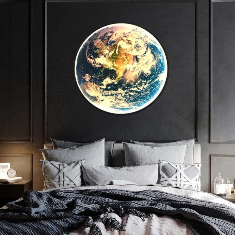 Liora Globe LED Wall Lamp With Acrylic Shade And Iron Frame