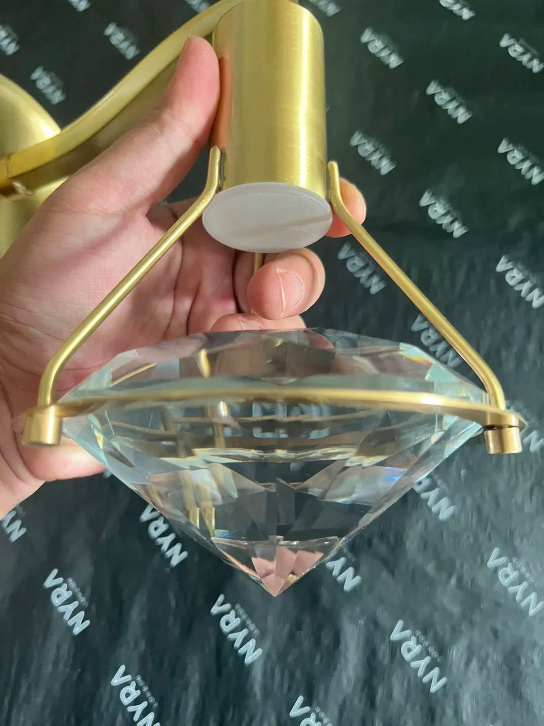 Aurelle Copper Crystal Pendant Light for Modern Homes