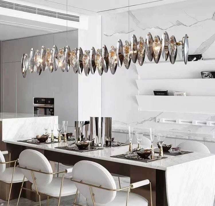 Lyra Nordic Crystal Leaf Chandelier Collection for Luxe Interiors