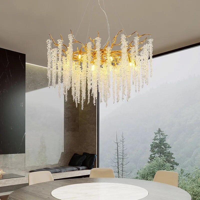 Branch Glass Chandelier by Kirrea