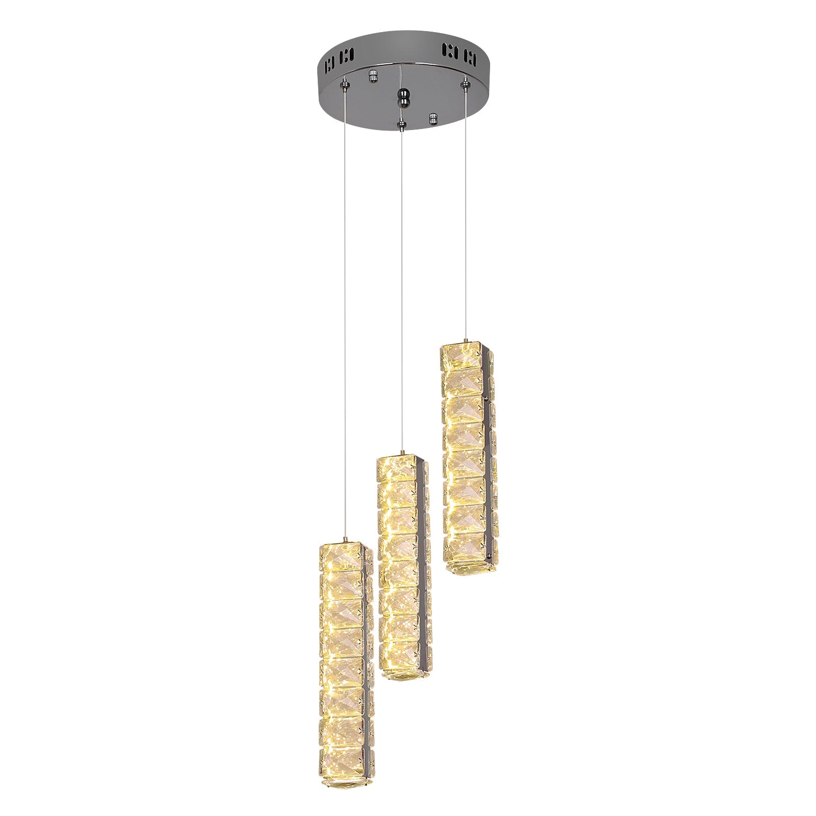 Lumirelle Aurea Cascade Crystal LED Chandelier With Adjustable Suspension