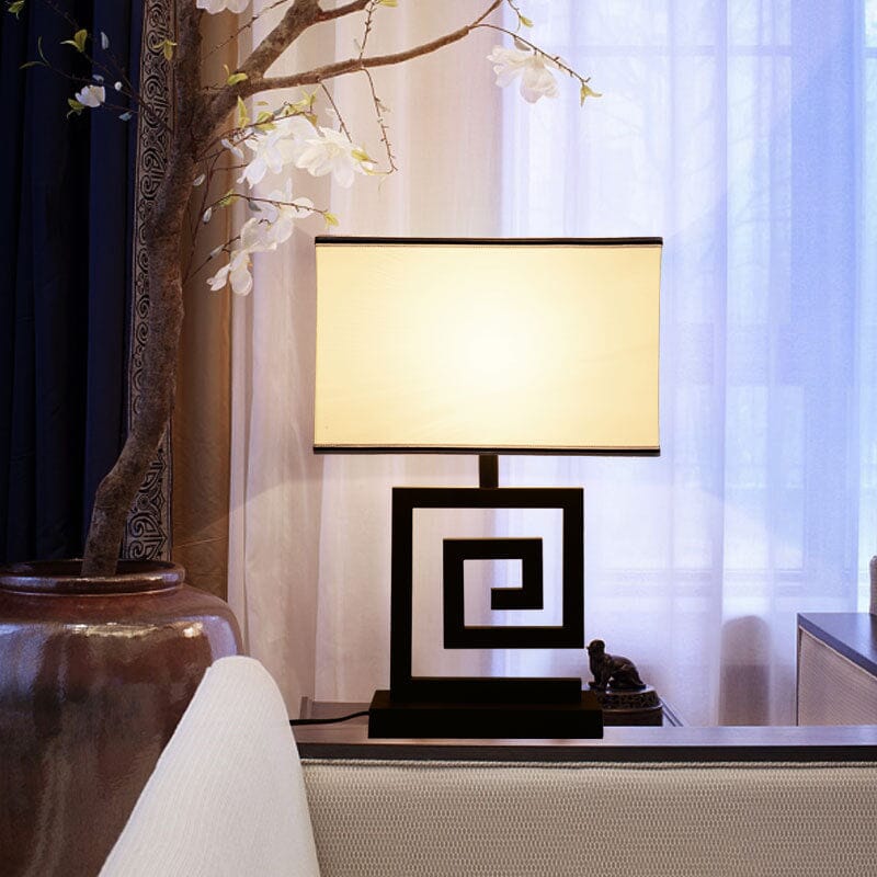 Aurelian Retro Table Lamp Handcrafted in East West Modern Chinese Style