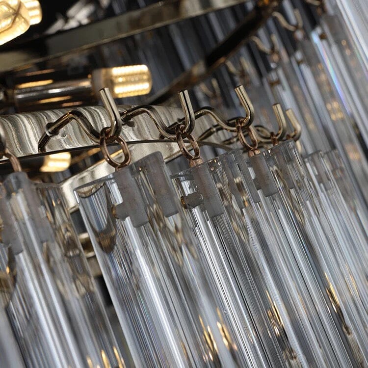 Aurelia Crystal Chandelier With Light Gold Finish And Polished Hardware