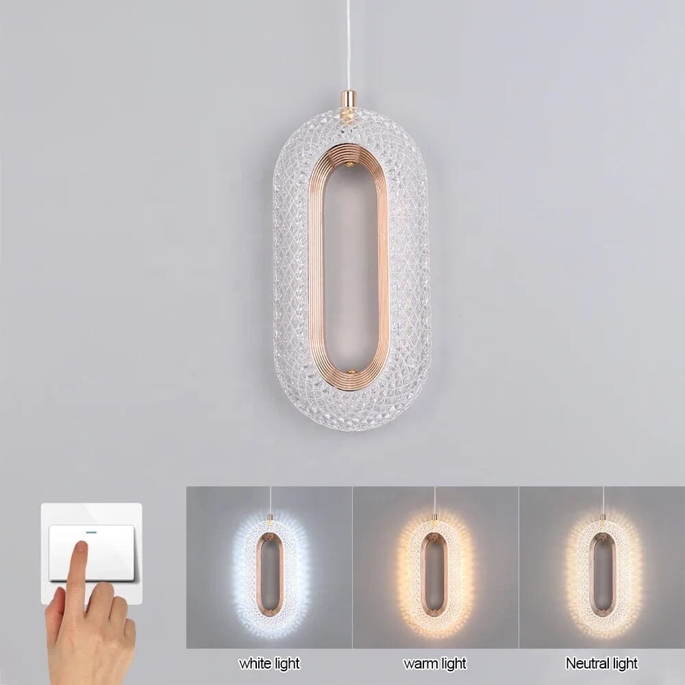 Aurelia Crystal Prism Pendant Lights With Iron Frame