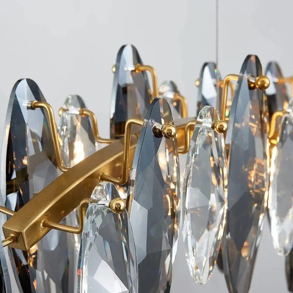 Lyra Nordic Crystal Leaf Chandelier Collection for Luxe Interiors
