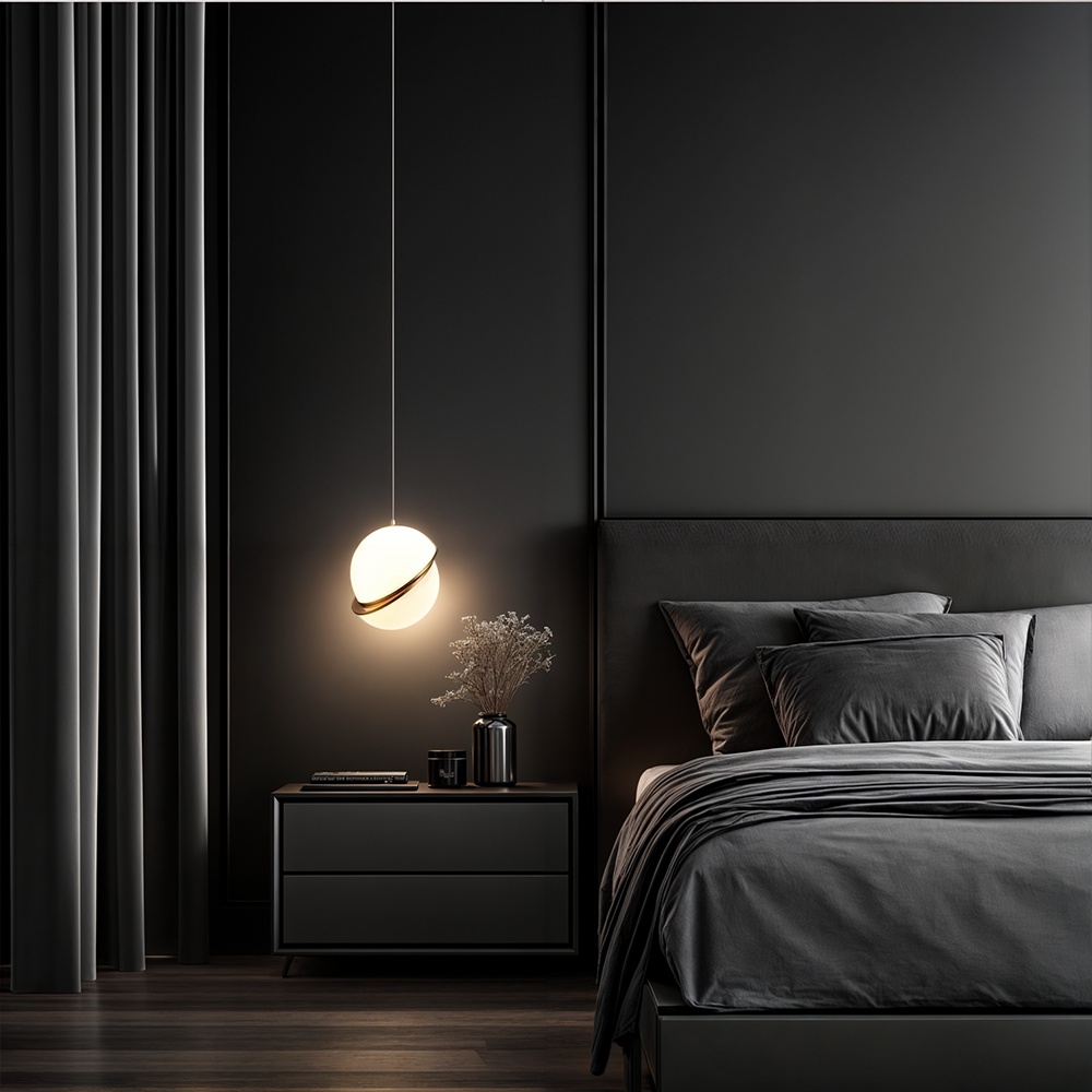 Kairo Orbit Aluminium Pendant Light Celestial Modern Ceiling Fixture