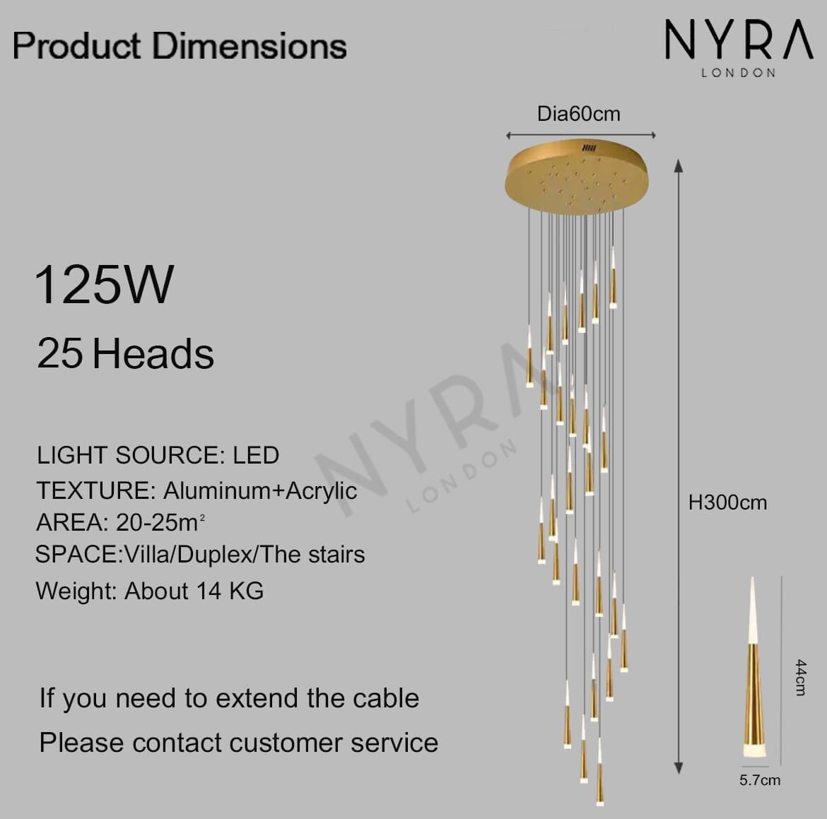 Liora Nordic Pendant Light With Warm Glow And Premium Hardware