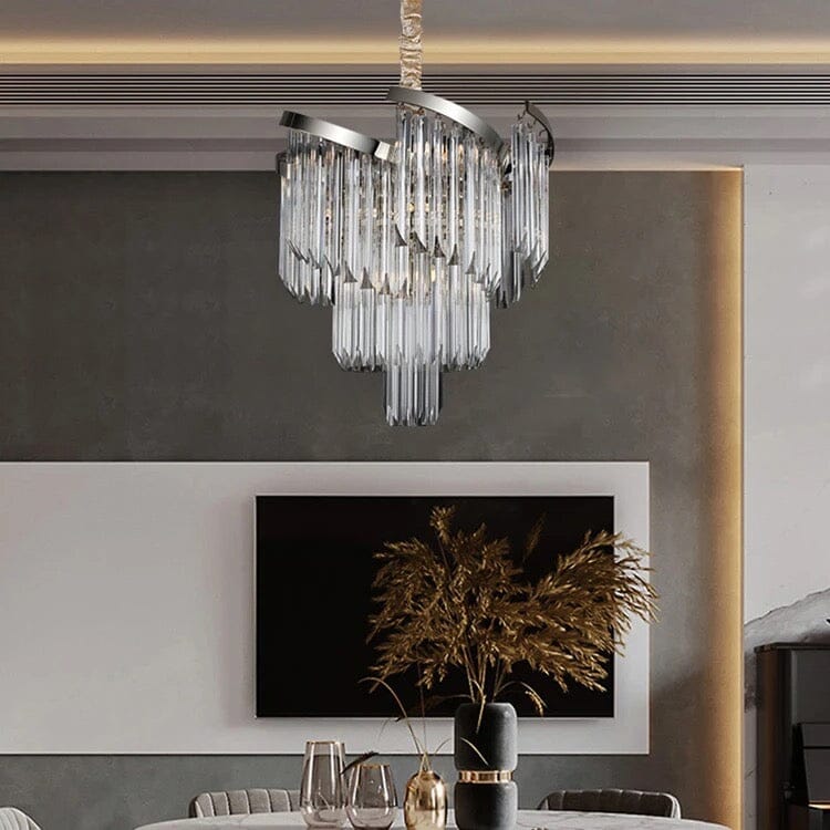Aurelia Crystal Chandelier With Light Gold Finish And Polished Hardware