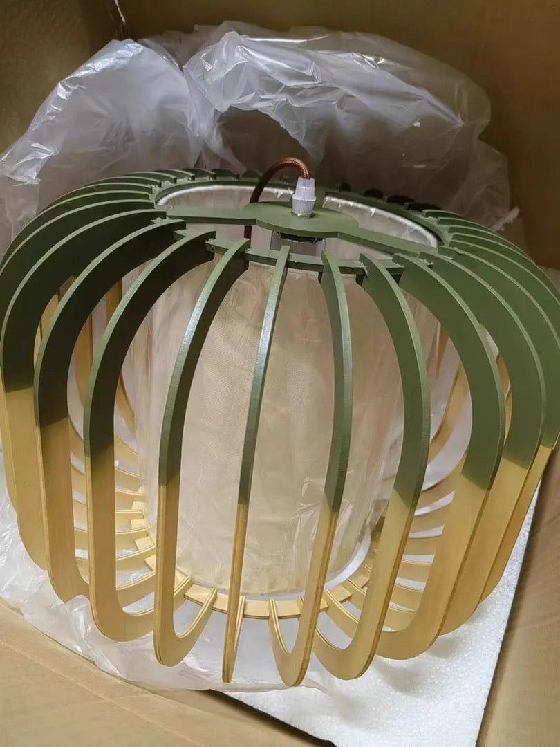 Astraeon Birdcage Pendant Lights Made From Handcrafted Wood Modern Rustic