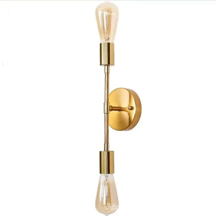 Aurea Twin Wall Sconce In Metal Dimmable Up To 60 Watts