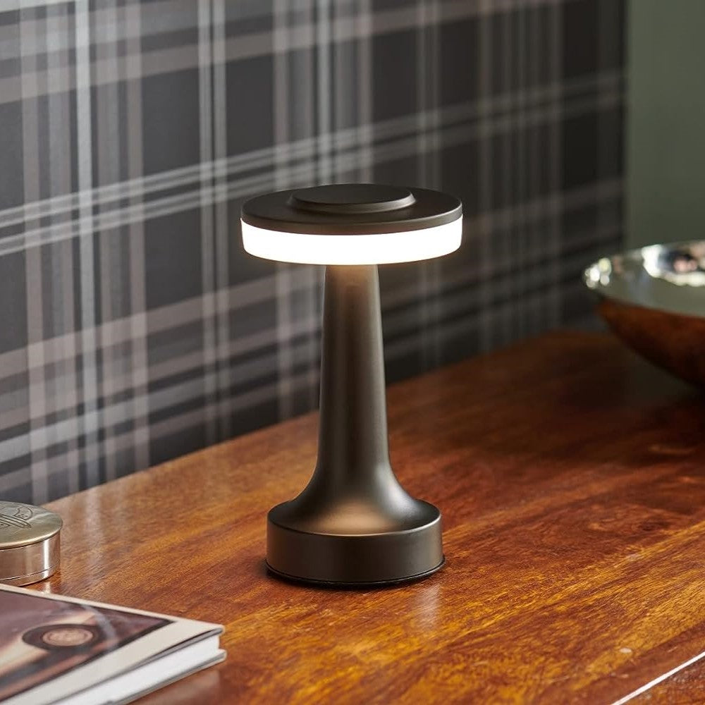 Lunara Vintage Bar Table Lamp In Metallic Finishes