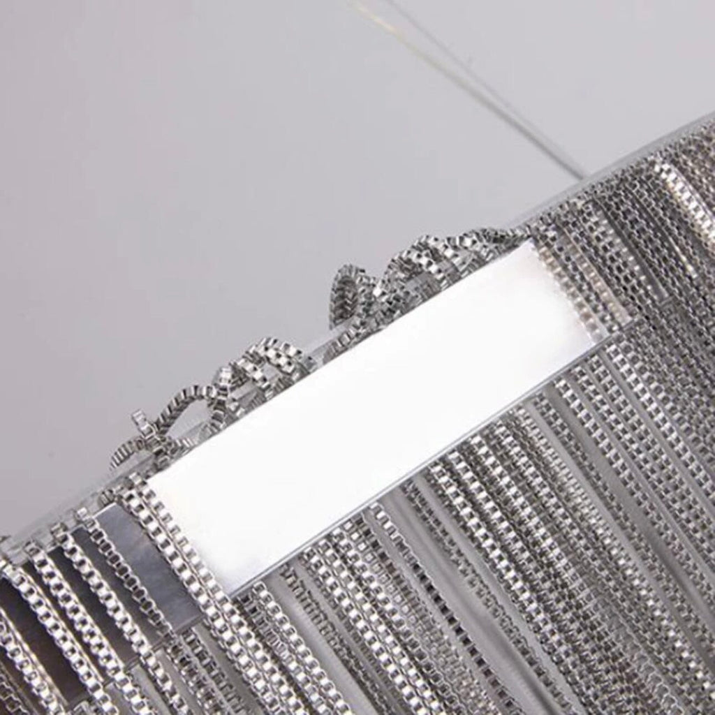 Asterra Nordic runder Quasten-Ketten-Kronleuchter für moderne Innenräume