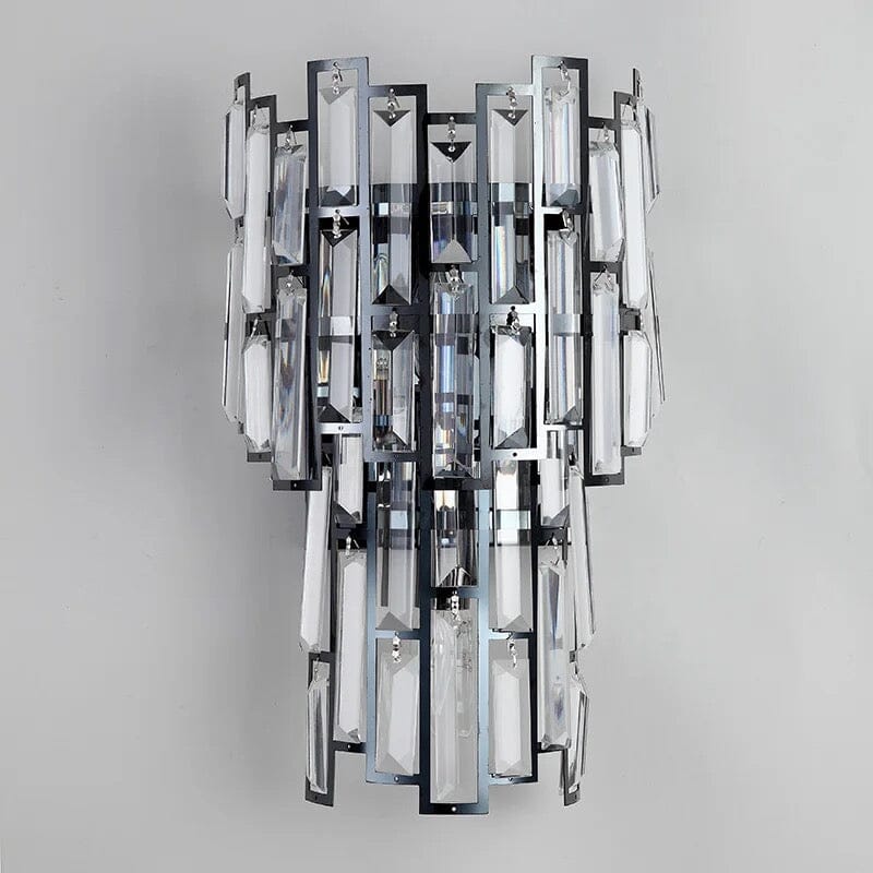 Elara Crystal Wall Lamp with Vintage Charm and K9 Crystals