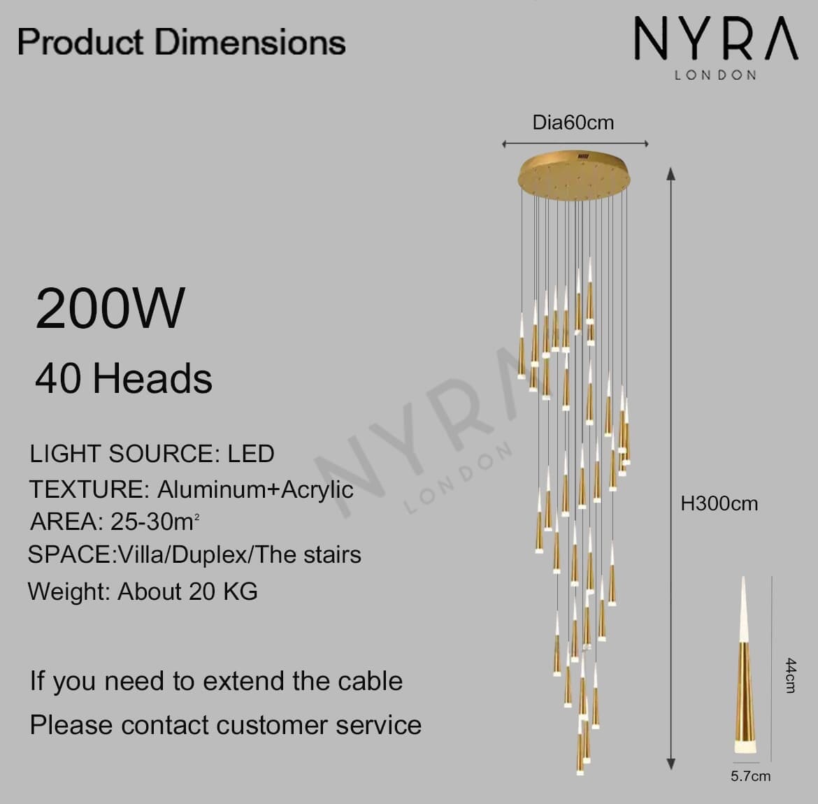 Liora Nordic Pendant Light With Warm Glow And Premium Hardware