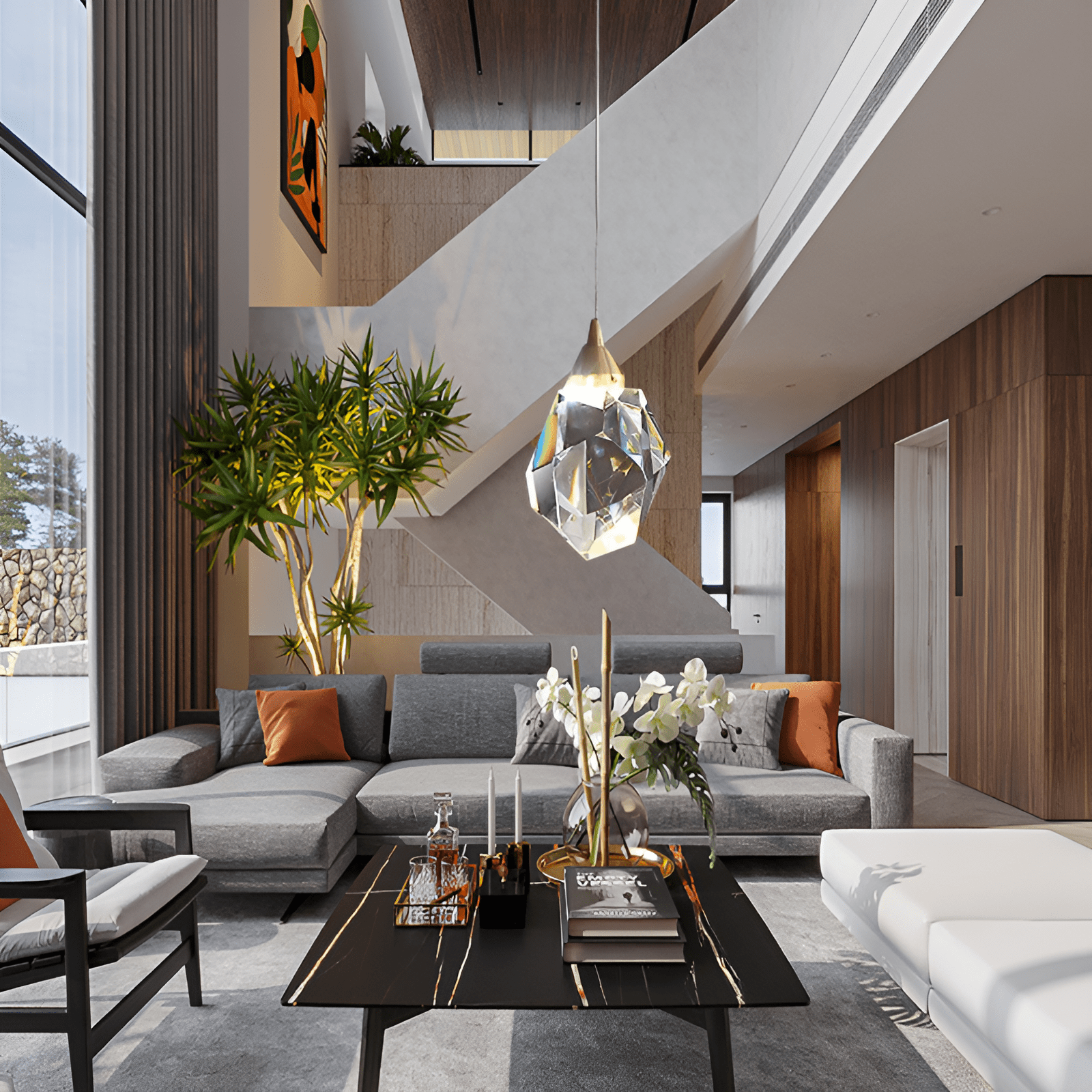 Elvera Italian Crystal Pendant Light With European Craftsmanship