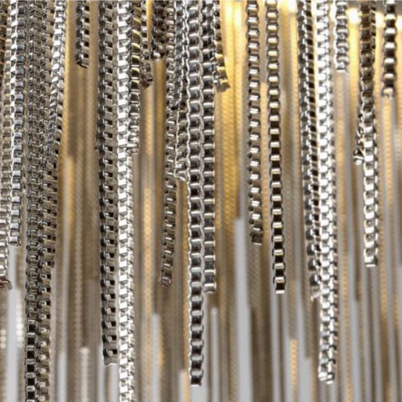 Asterra Nordic runder Quasten-Ketten-Kronleuchter für moderne Innenräume