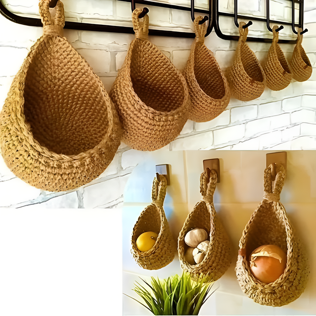 Handmade Boho Hanging Basket