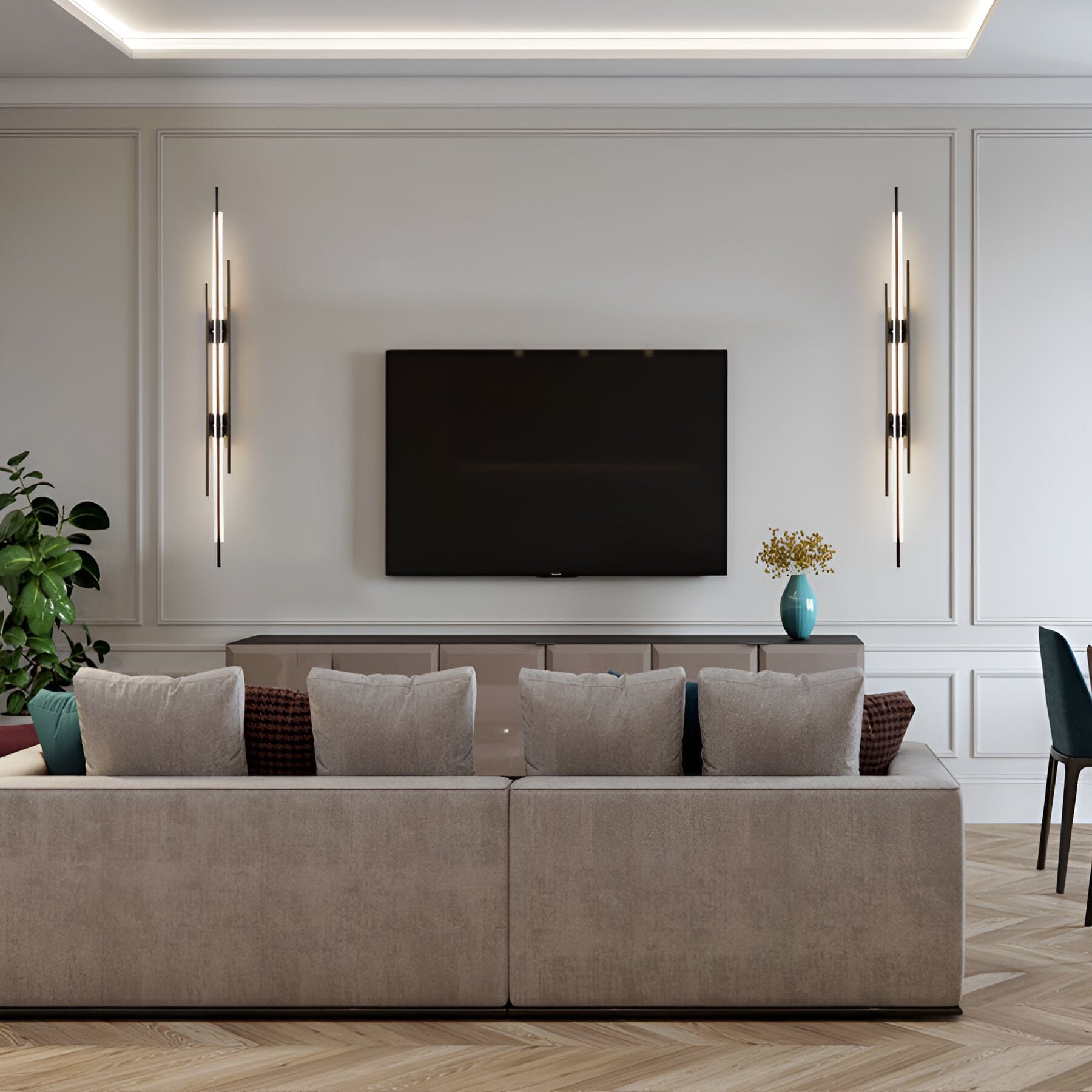 LyraGlow Aztec LED Wall Lamp With Glass Ball And Acrylic Shade And Iron Base