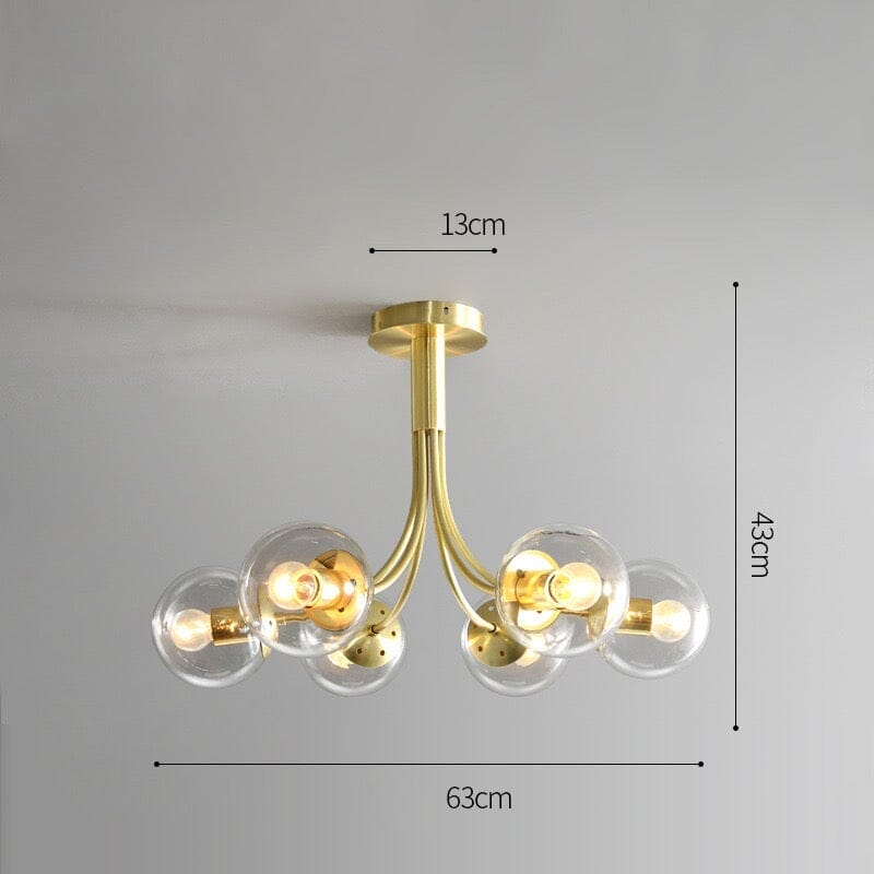 Aurea Amber Glass Pendant Light With Soft Warm Illumination