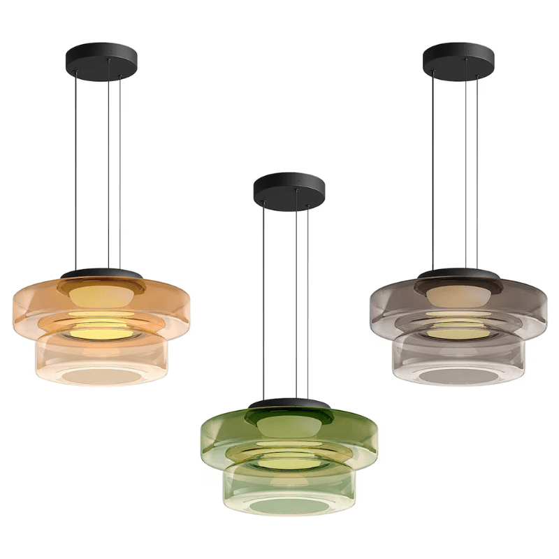 Fjord Glass Pendant Light for Modern Interiors with Soft Cozy Glow