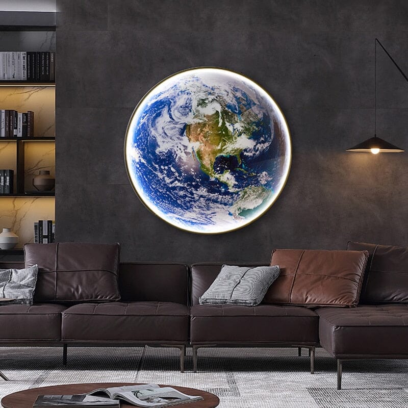 Liora Globe LED Wall Lamp With Acrylic Shade And Iron Frame