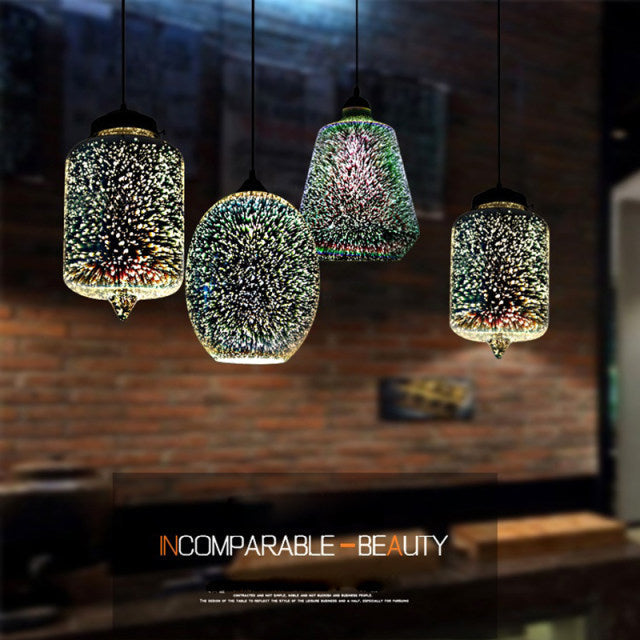 Luminara Nebula Pendant Light Crafted From Sustainable Glass Stone