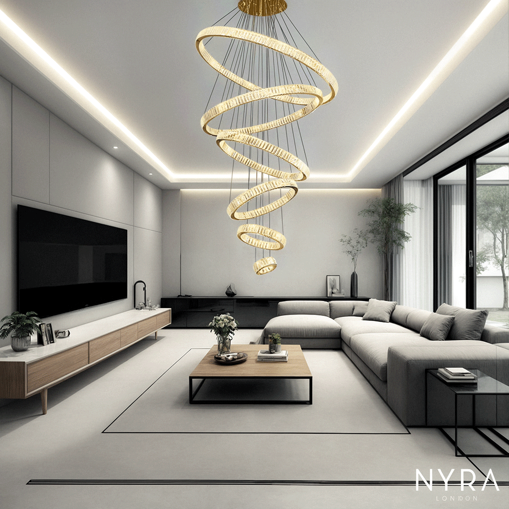 Aurelle Crystal Ring Chandelier