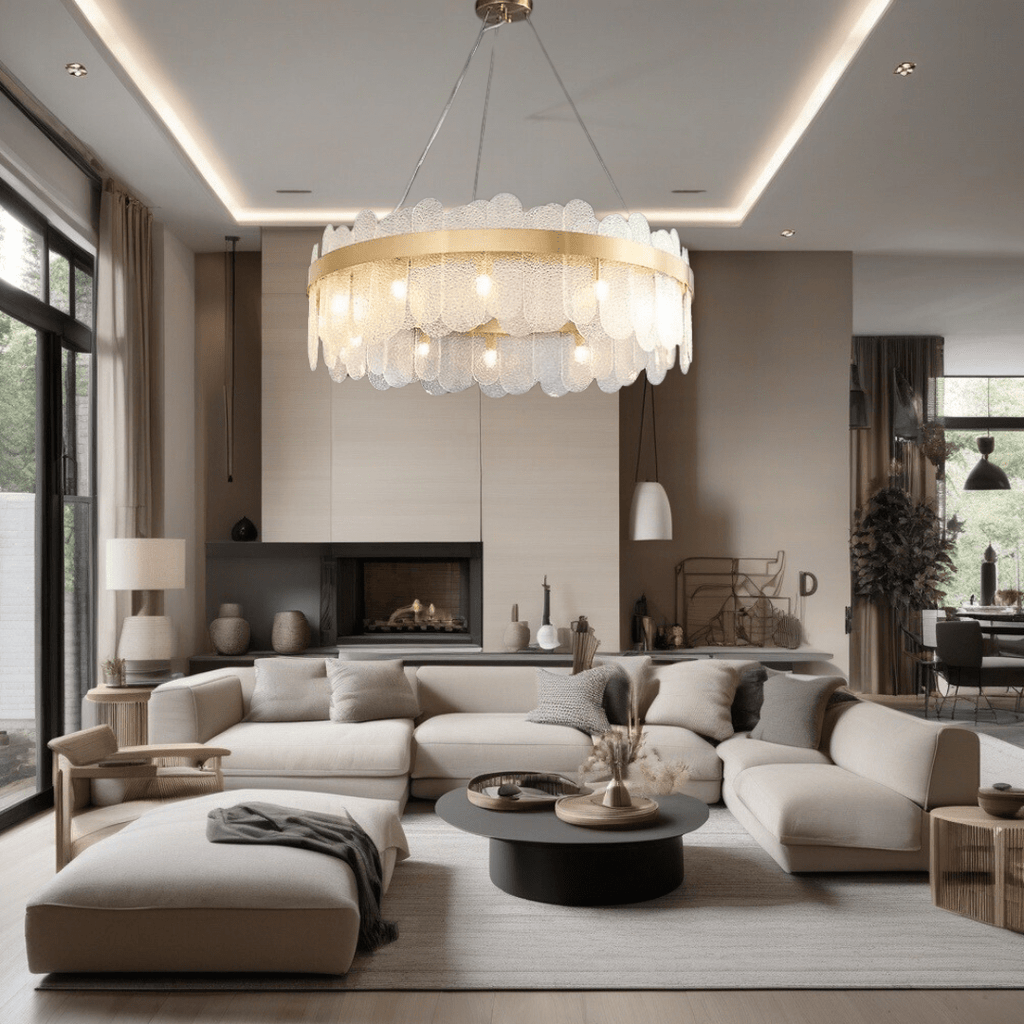 Aurea Chandelier for Dining Rooms Foyers and Living Areas