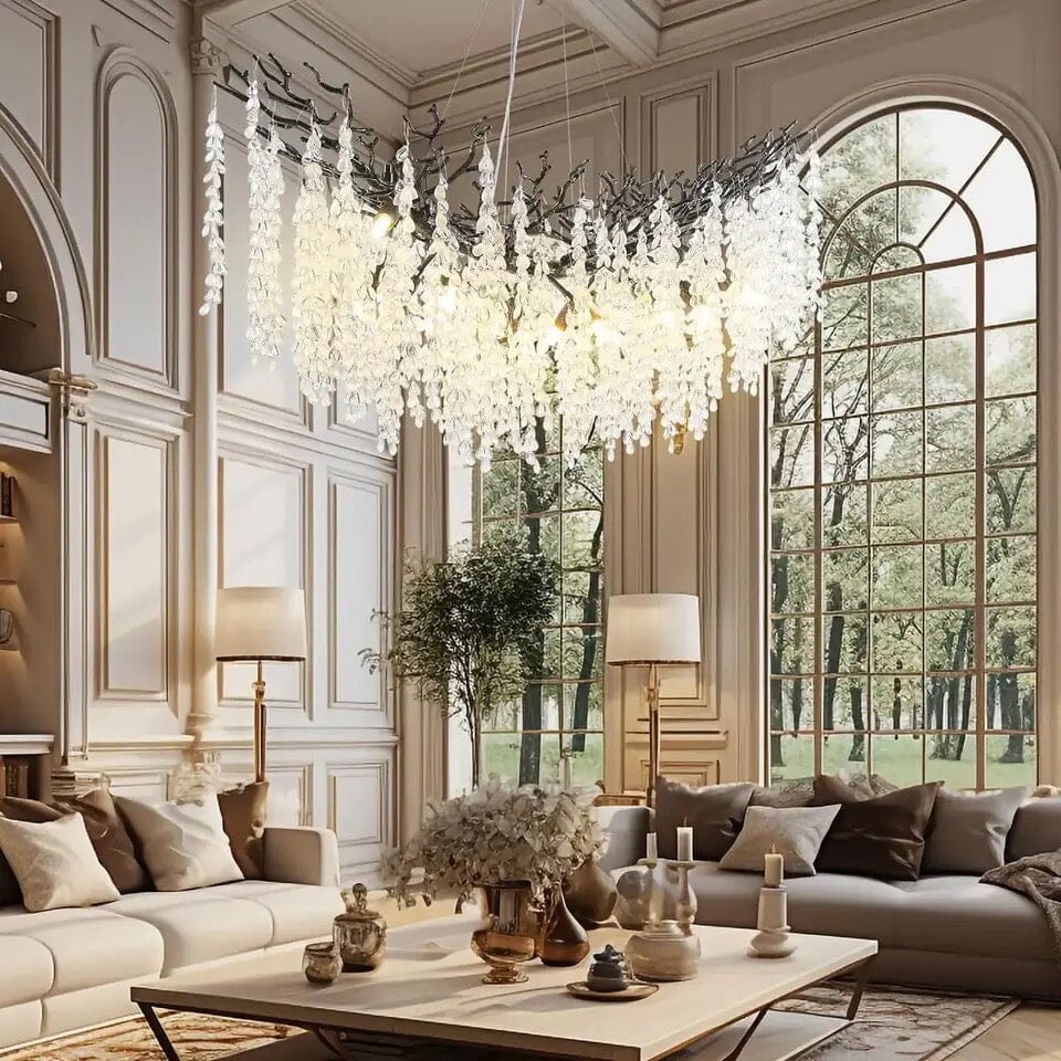 Branch Glass Chandelier by Kirrea