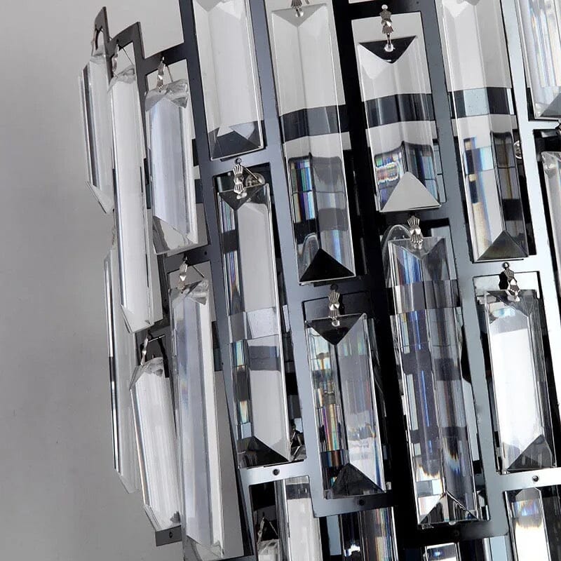 Elara Crystal Wall Lamp with Vintage Charm and K9 Crystals