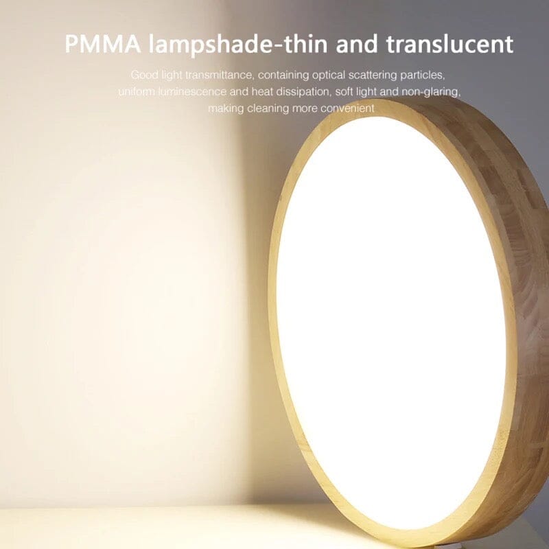 Luminor | Nordic Oak Ceiling Lights With Acrylic Shade