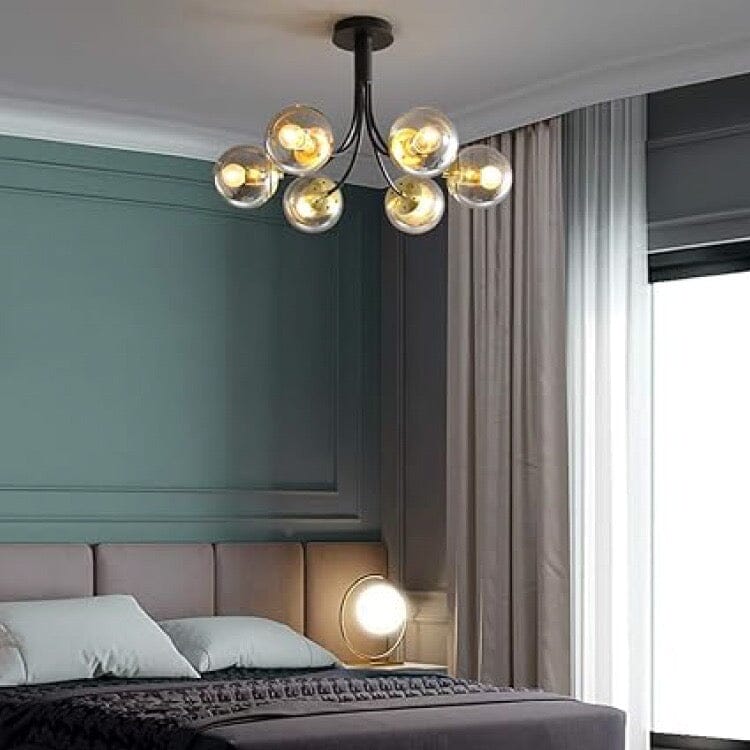 Aurea Amber Glass Pendant Light With Soft Warm Illumination