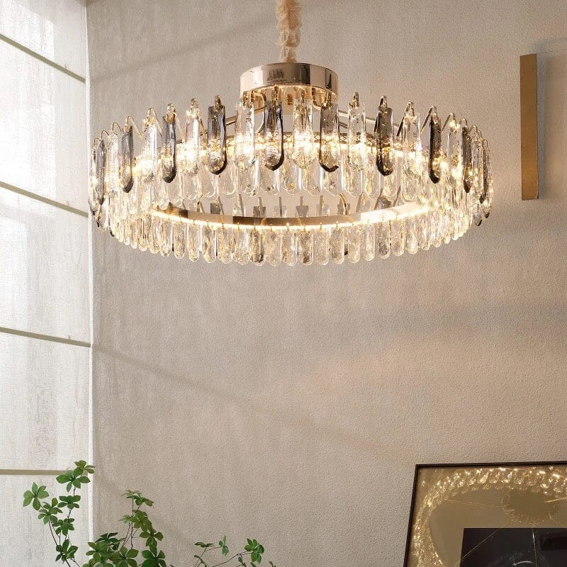 Lumistra Signature Crystal Ceiling Light In Gold Or Chrome With K9 Crystals