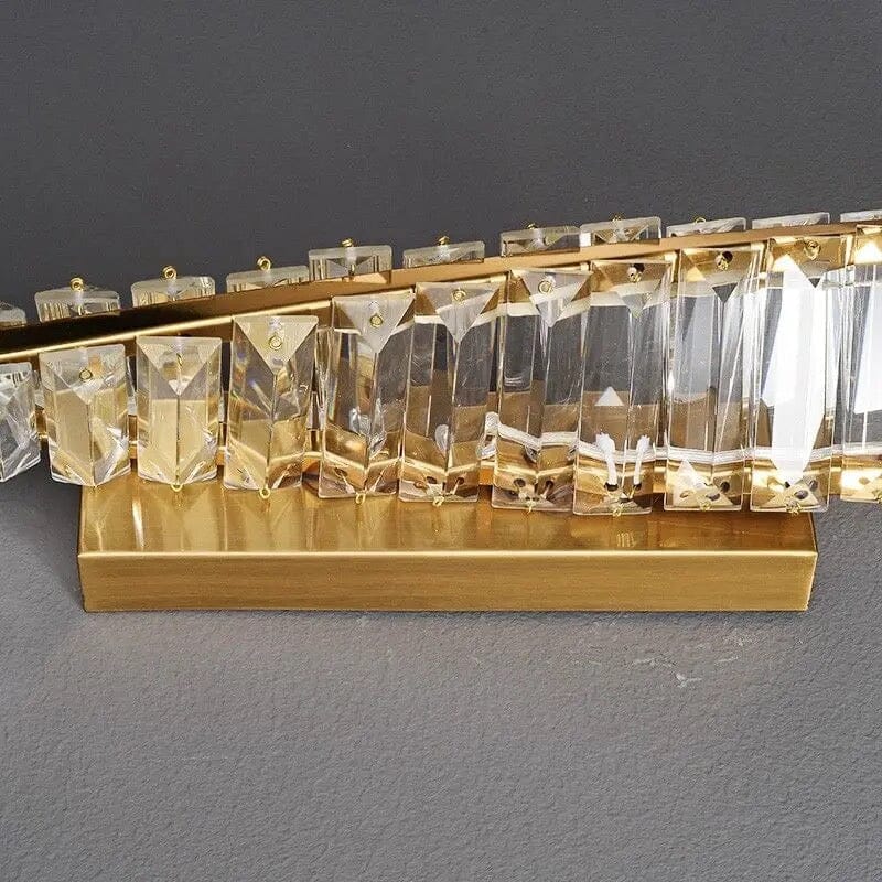 Aurora Crystal LED Wall Lamp in Stainless Steel Finish