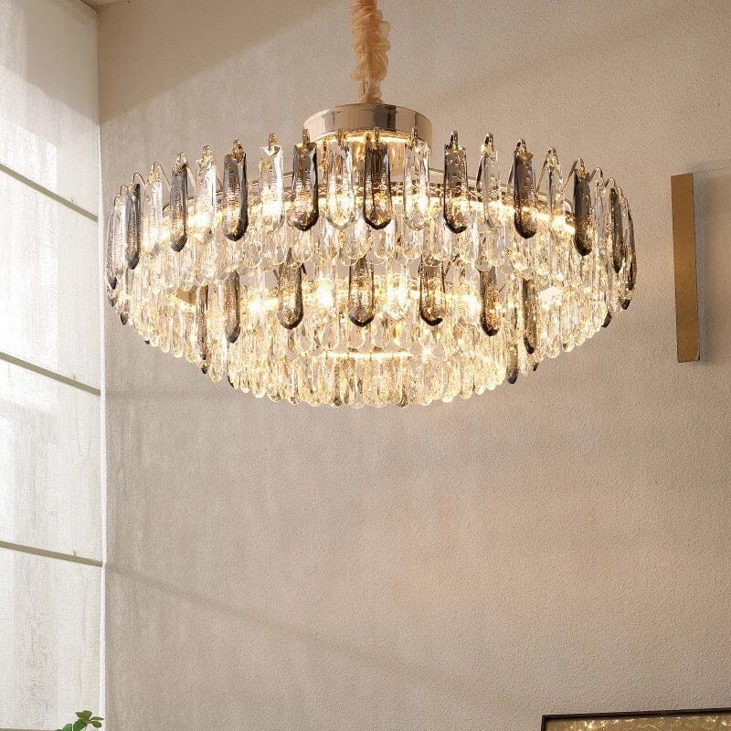 Lumistra Signature Crystal Ceiling Light In Gold Or Chrome With K9 Crystals