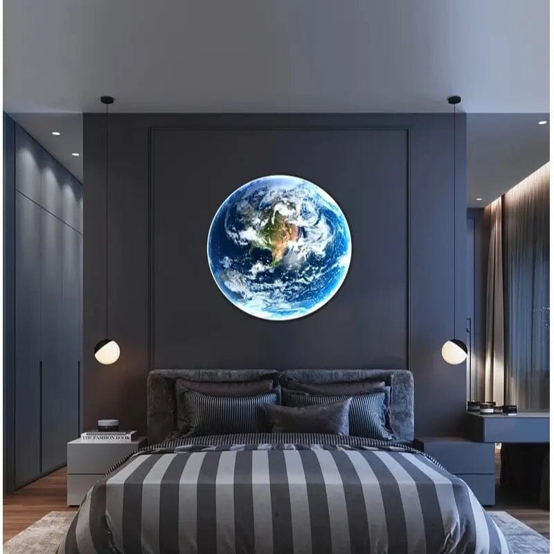 Liora Globe LED Wall Lamp With Acrylic Shade And Iron Frame