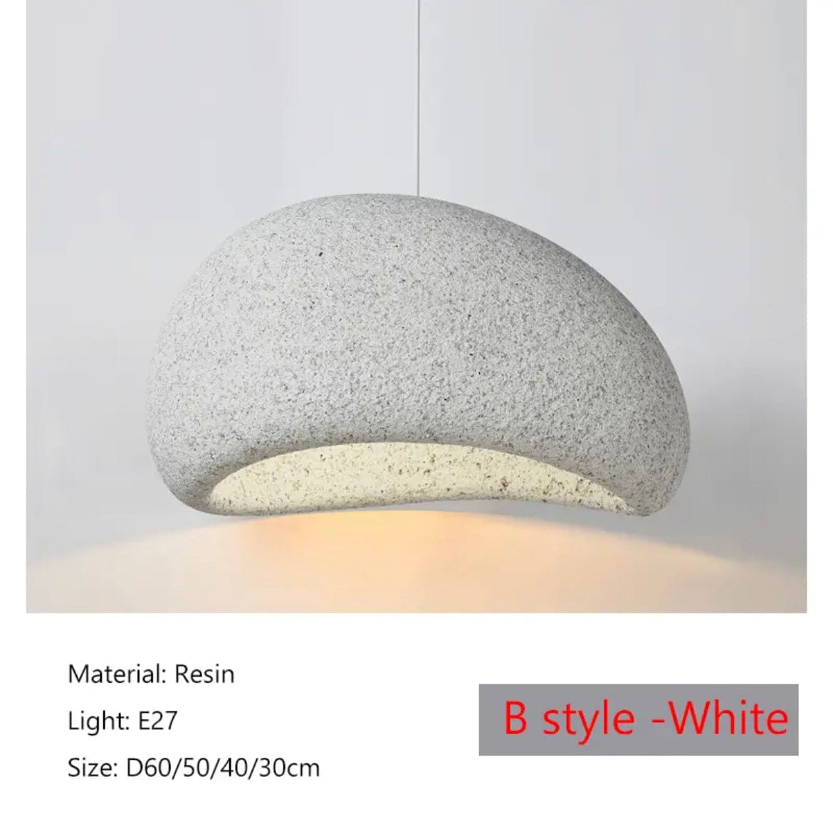 Kairo Speckled Wabi Pendant Light With Soft LED Glow