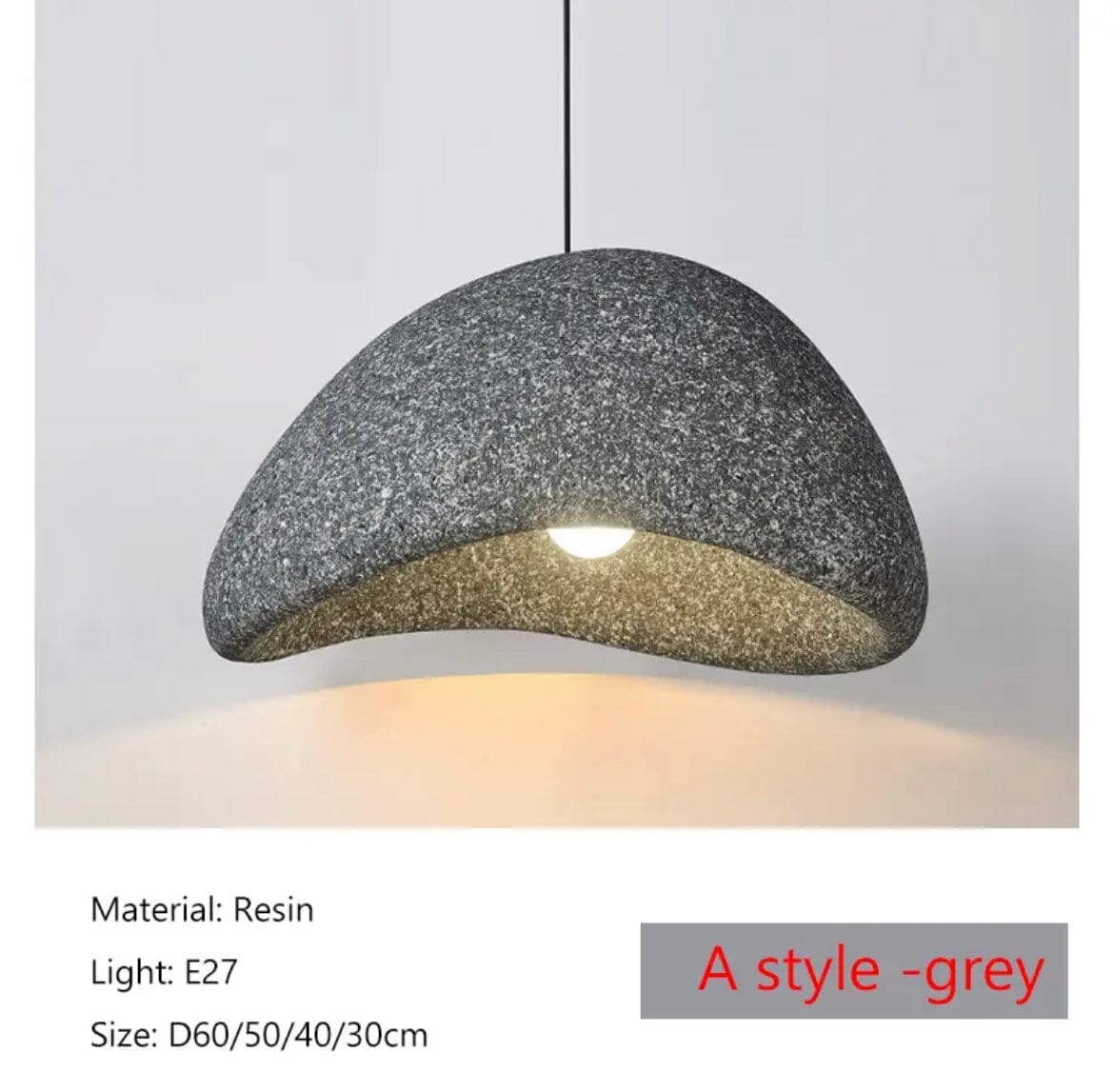 Kairo Speckled Wabi Pendant Light With Soft LED Glow