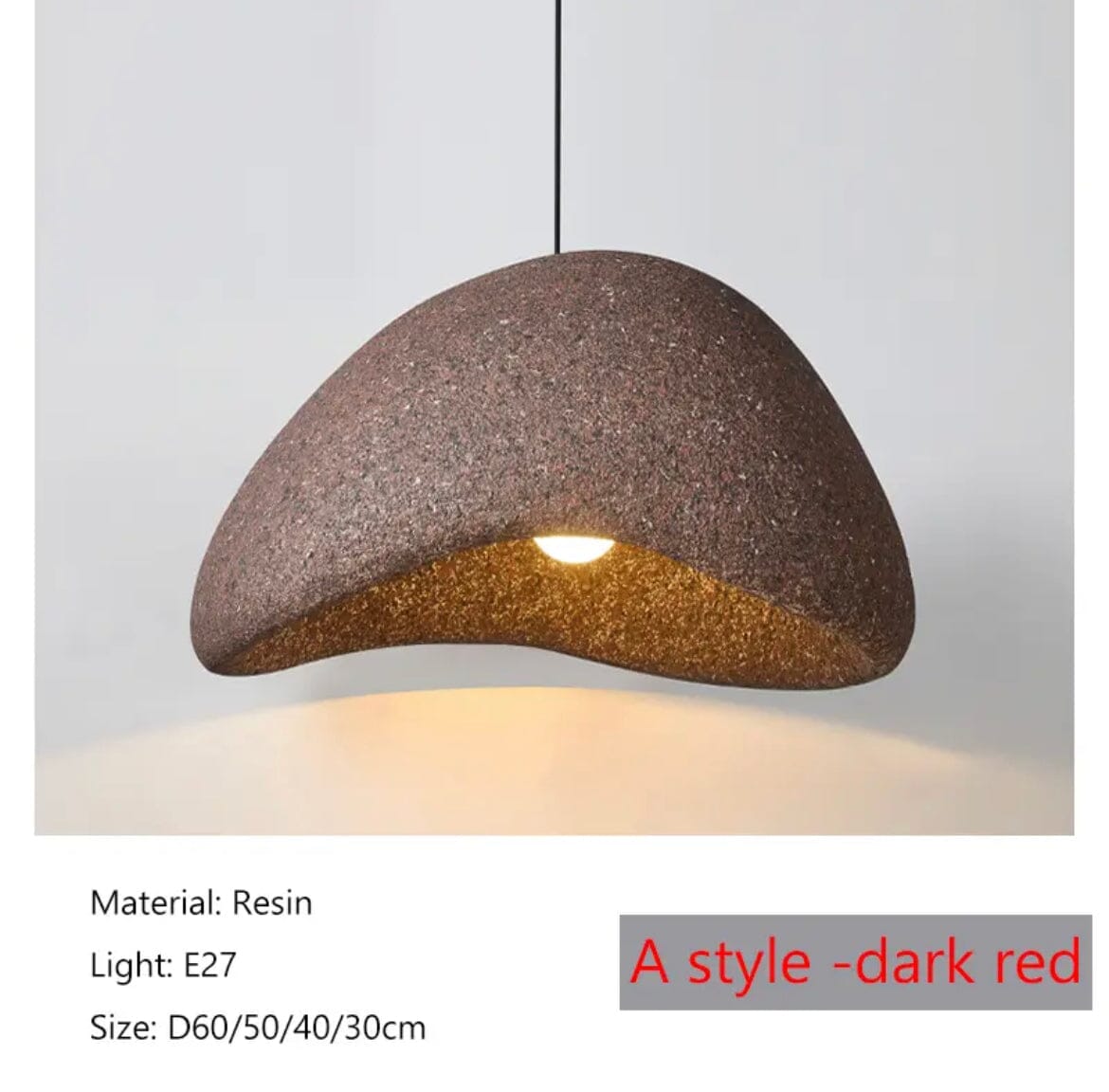 Kairo Speckled Wabi Pendant Light With Soft LED Glow