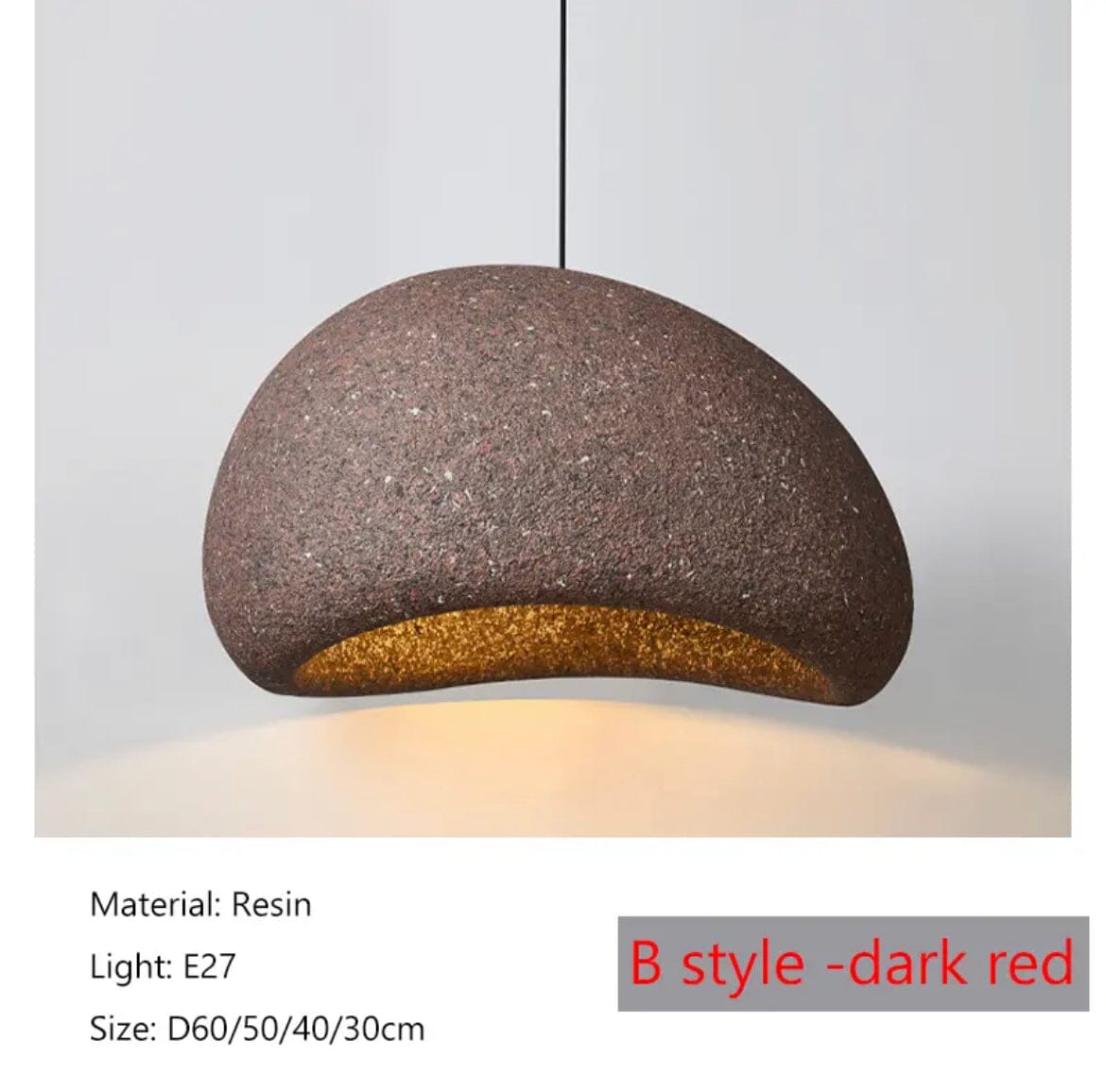 Kairo Speckled Wabi Pendant Light With Soft LED Glow