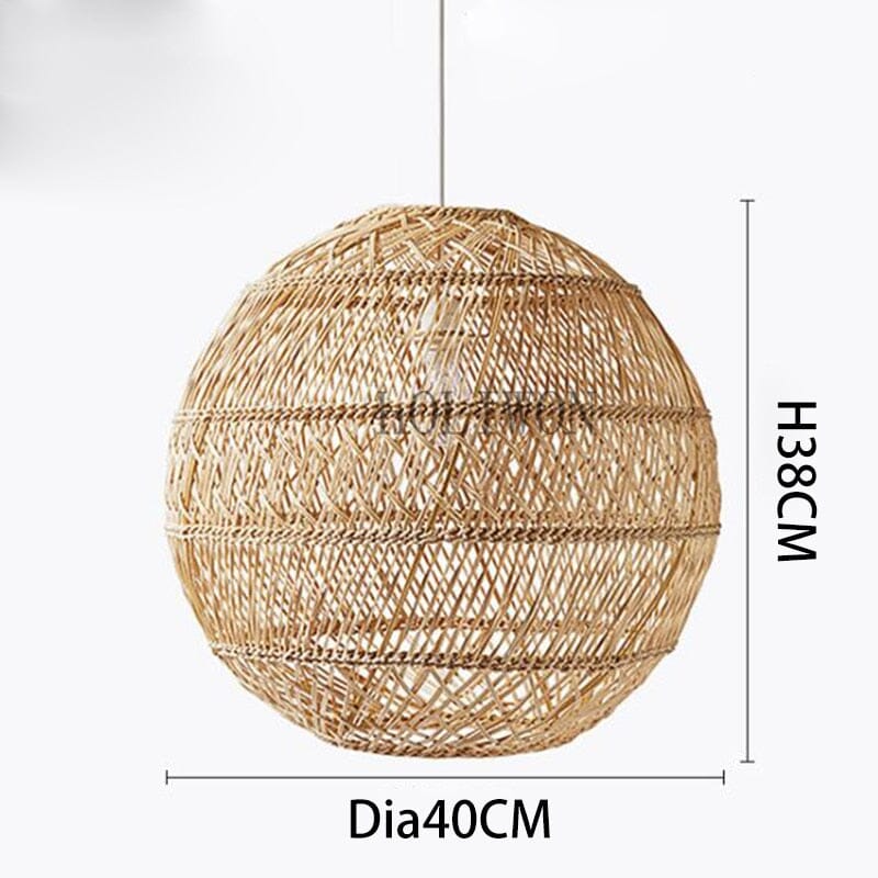 Liora Rattan Handcrafted Pendant Lights With Soft LED Glow
